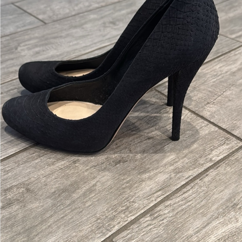 Christian Dior snakeskin Textured Black Heels